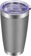 VEGOND 20oz Tumbler with Lid and Straw Stainless Steel Tumbler Cup Vacuum by VEGOND