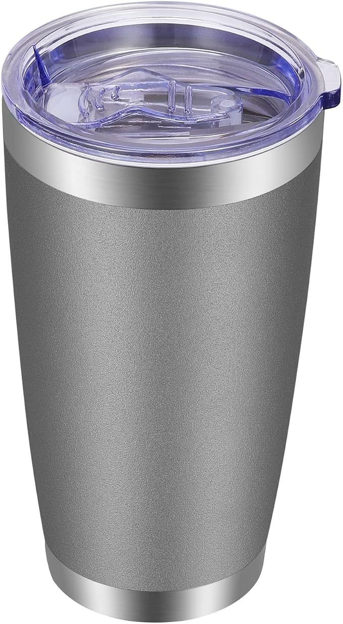 VEGOND 20oz Tumbler with Lid and Straw Stainless Steel Tumbler Cup Vacuum by VEGOND