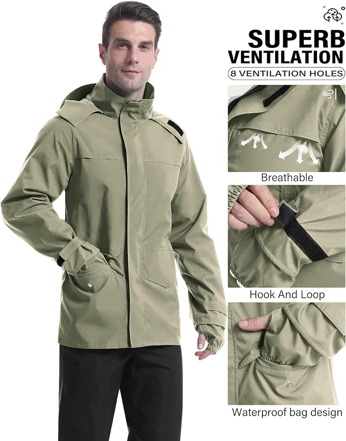iCreek Rain Suit Waterproof Jacket - Image 2