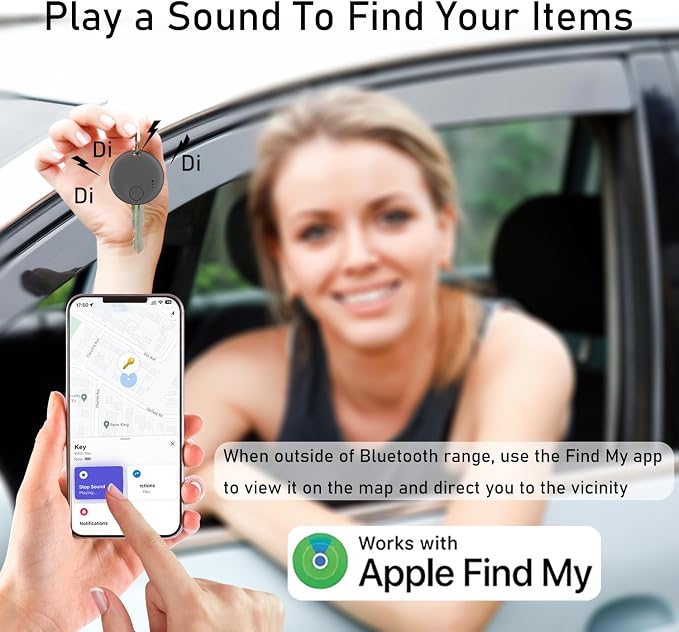 Air Tracker-4Pack, Smart Bluetooth Tracker, Item Finder Work - Image 4