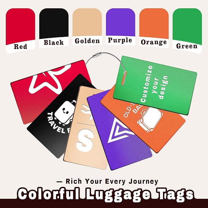 4 pcs Personalized Luggage Tags - Image 2