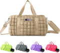 Quilted Travel Duffle Bag Gym Bag by XSUIOY