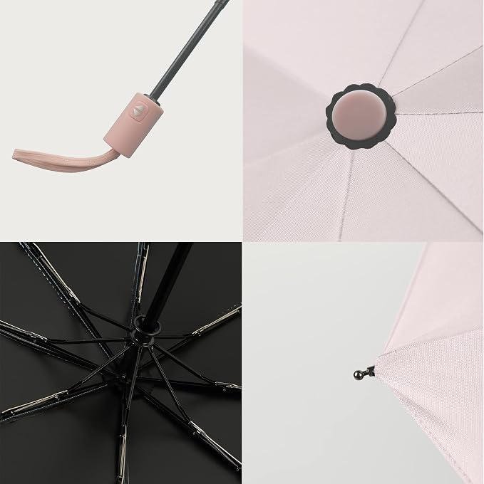 BAODINI Small UV Protection Travel Umbrella Compact - Image 4