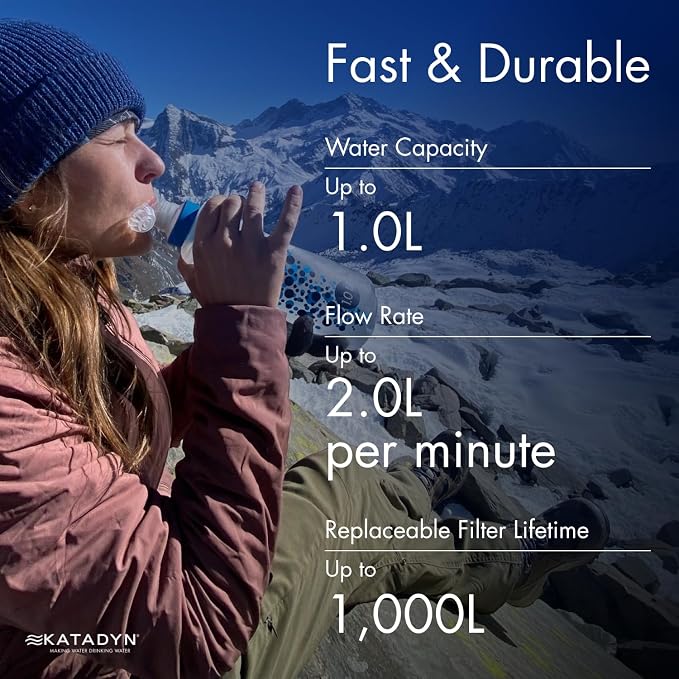 Katadyn BeFree 1.0L Ultralight Collapsible Water Filter Bottle - Image 7