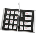 Aluminum SIM Card Case, 19Slots Ultrathin SIM Card Holder, Fit by Unknown
