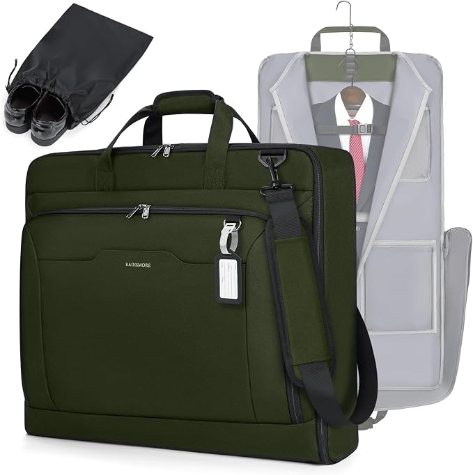 RAINSMORE Garment Bags for Travel Carry On Garment Bag for Hanging Clothes by RAINSMORE