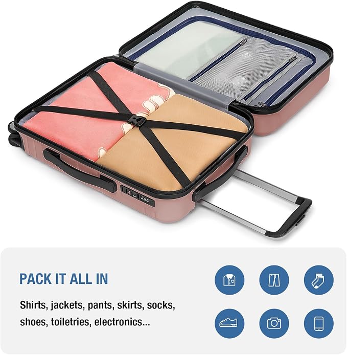 KYME Carry On Luggage 22x14x9 Airline Approved - Image 8