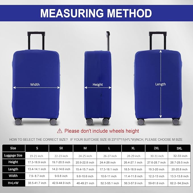 Travel Luggage Cover Suitcase Protector Scratch-Resistant Fit 19-31 Inch - Image 6