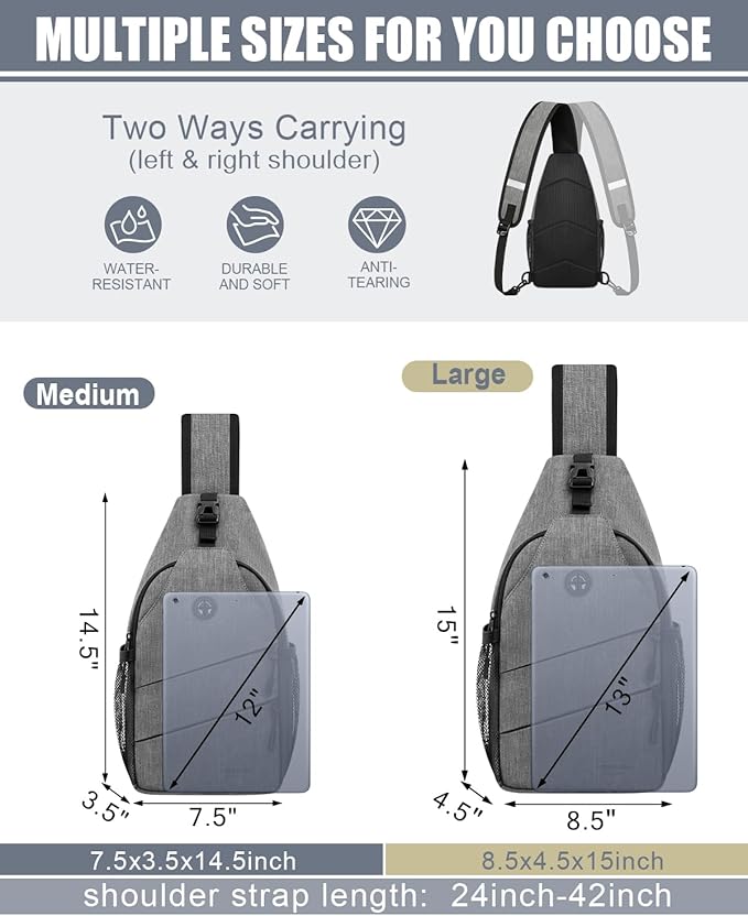 Crossbody Bags for Women Men Trendy Sling Bag Bakpack Casual Chest Bag - Image 2
