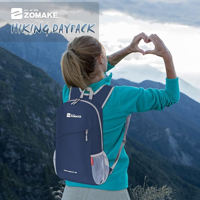 ZOMAKE Lightweight Packable Backpack 20L, Foldable Backpacks Small Daypack - Image 7
