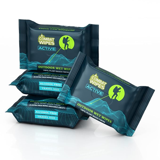 Combat Wipes ACTIVE Outdoor Wet Wipes by CombatWipes