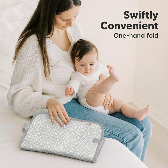 KeaBabies Portable Diaper Changing Pad, Easy Wipe Clean - Image 6