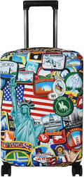 Explore Land Travel Luggage Cover Suitcase Protector Fits 27-30 Inch Case by ExploreLand