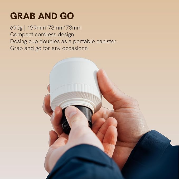 OutIn Fino Portable Electric Coffee Grinder, Adjustable Coffee Bean Grinder - Image 7