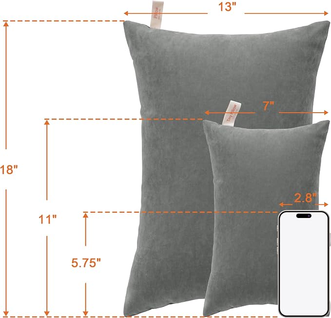 NTBAY Tiny Pillows, Down Alternative 7"x11" Microfiber Mini Pillow - Image 5