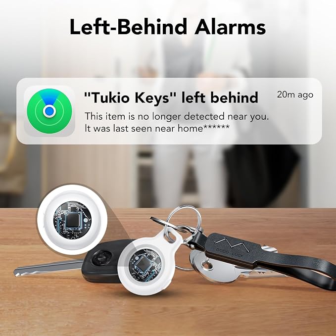 2025 New Air Tracker Tags-2 Pack, Replaceable Battery, Key Finder and Item - Image 5
