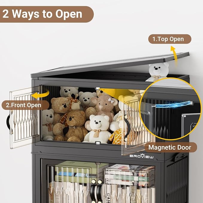 BROVIEW 240Qt Stackable Storage Bins - Image 3