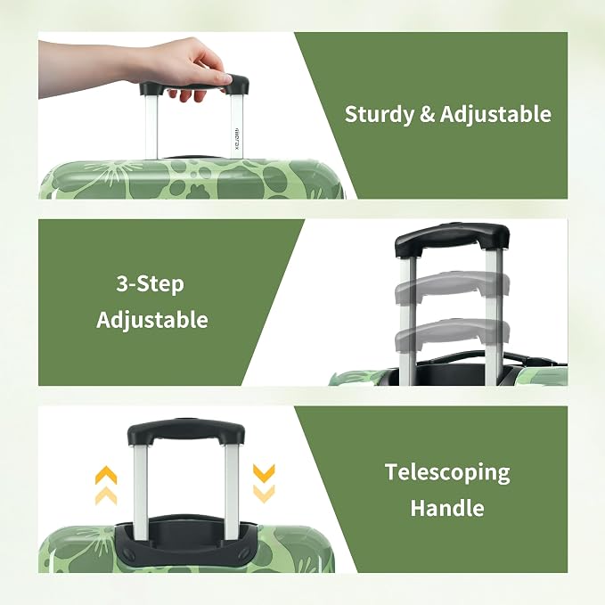 Merax Luggage Sets 3 Piece, Hardside Suitcase Set - Image 4
