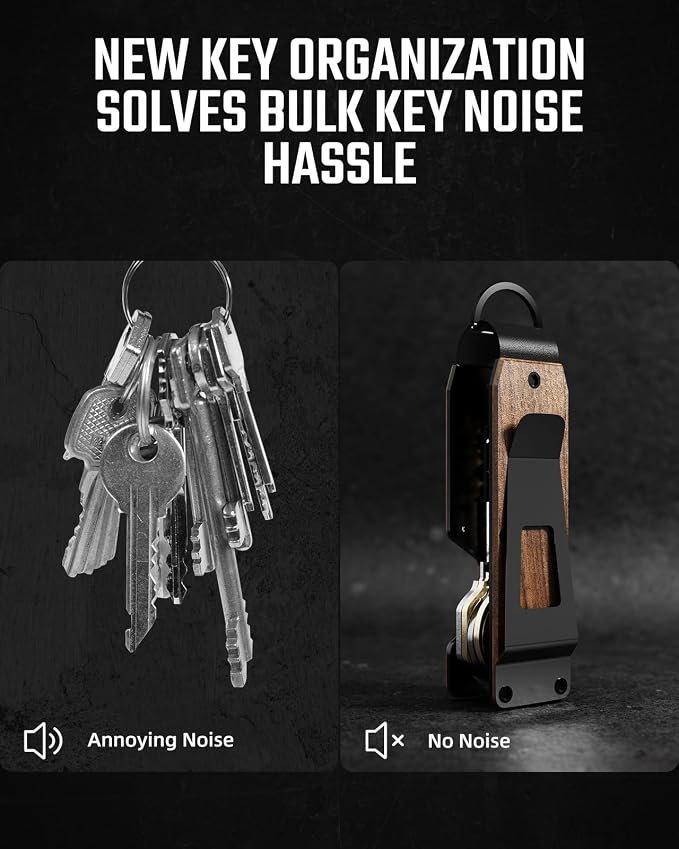 Key Organizer Compact Key Holder Metal Key Chain Minimalist key case key holder - Image 4