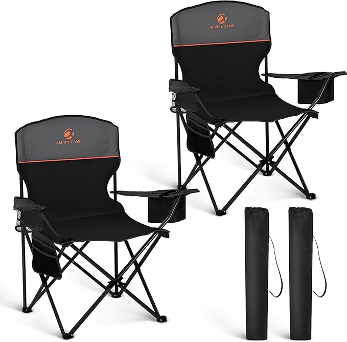 HIGH POINT SPORTS 2 Pack Portable Camping Chair by HIGHPOINTSPORTS