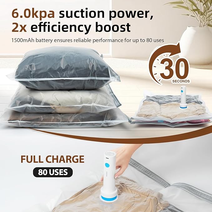 24 Pack Vacuum Storage Bags, Space Saver Bags - Image 3
