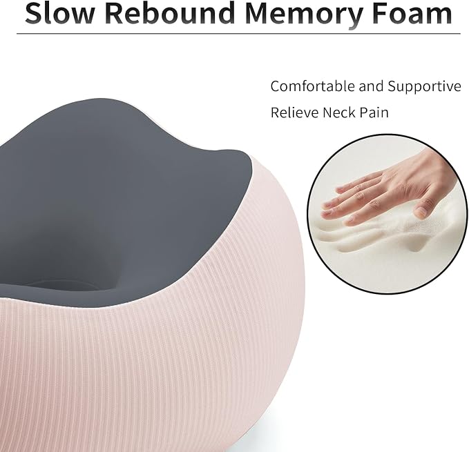 Thickened Travel Neck Pillow for Airplanes for Women, Adjustable Right Amount - Image 4