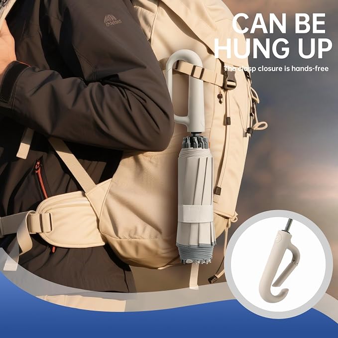 Portable Travel Umbrella, and windproof, reverse folding umbrella - Image 7