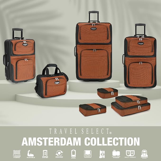 Travel Select Amsterdam 25-Inch Softside Expandable Rolling Upright Luggage - Image 7