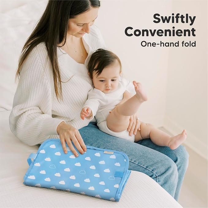 KeaBabies Portable Diaper Changing Pad, Easy Wipe Clean - Image 6