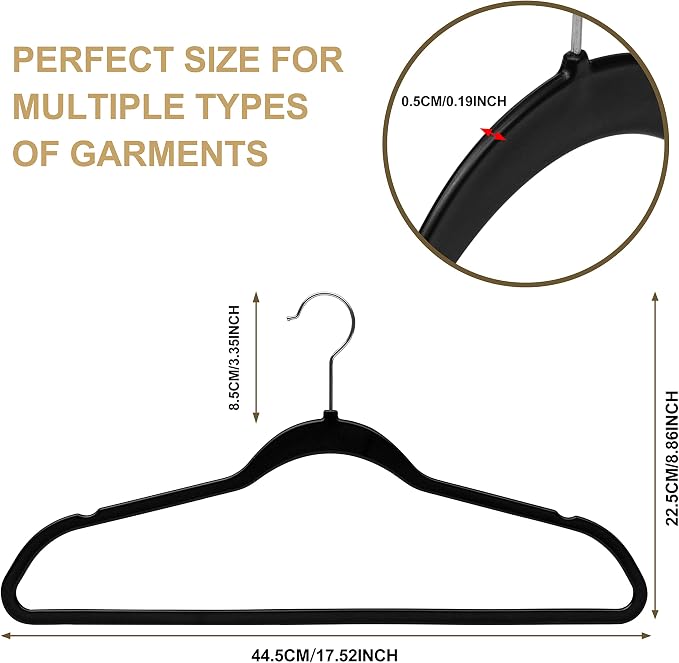 Quality Hangers 160 Pack Slim Plastic Hangers - Image 4
