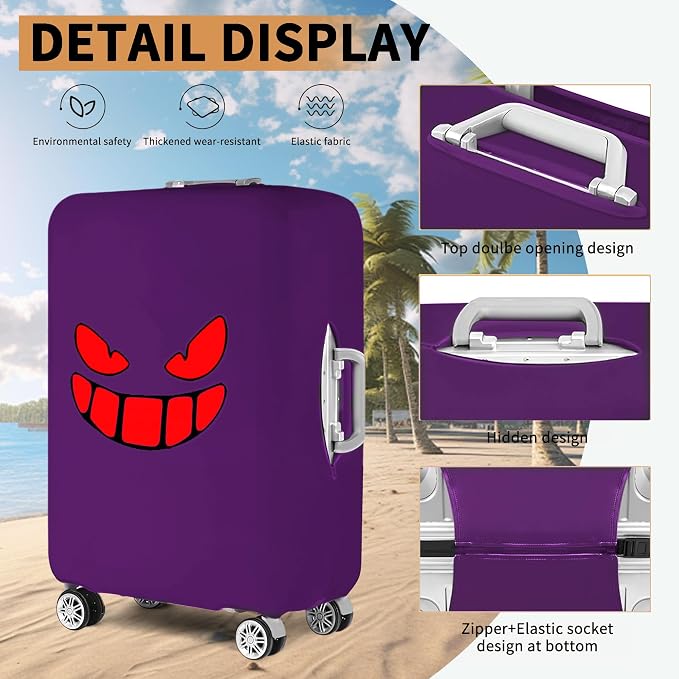 Travel Luggage Cover Thicker Spandex Suitcase Protector Elastic Washable - Image 3