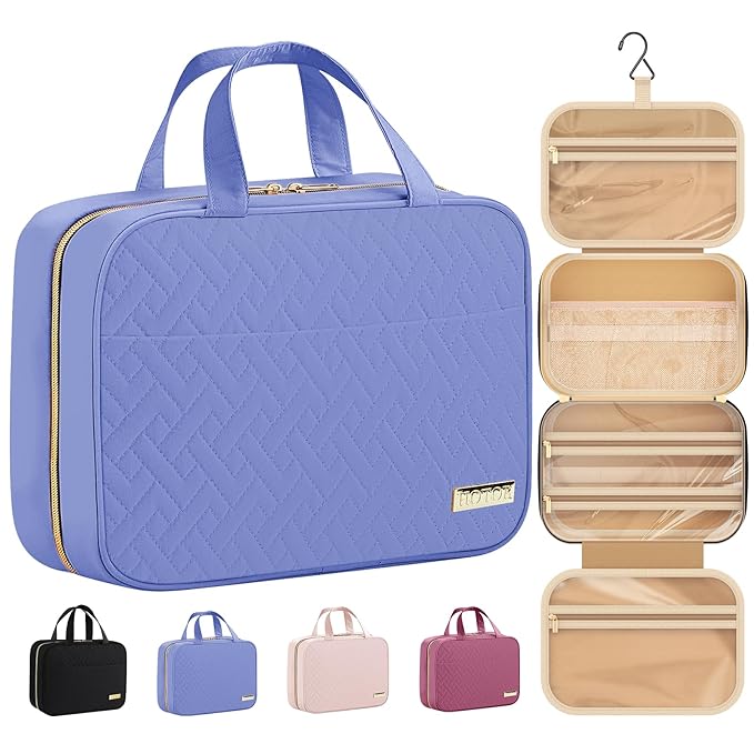 HOTOR Travel Toiletry Bag w/Hanging Hook by HOTOR