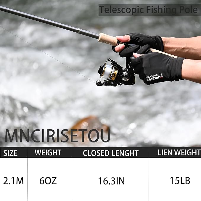 Carbon Fiber Fishing Pole Combo Set - Image 3