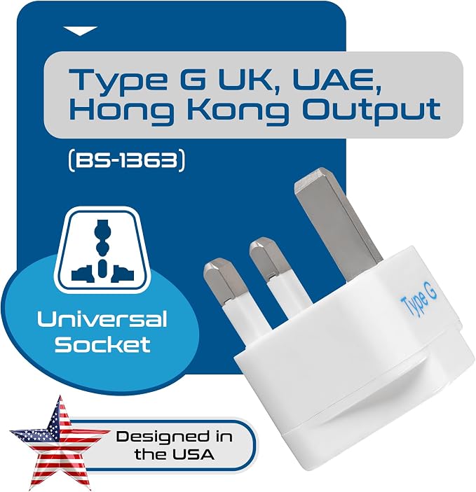 Ceptics UK, Hong Kong, UAE Travel Plug Adapter - Image 4