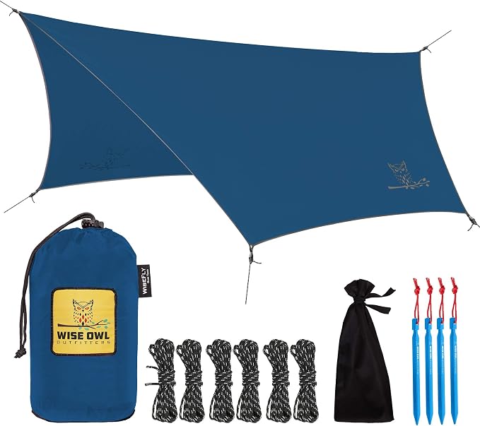 Wise Owl Outfitters Hammock Rain Fly – Waterproof Camping Tarp Cover by WiseOwlOutfitters