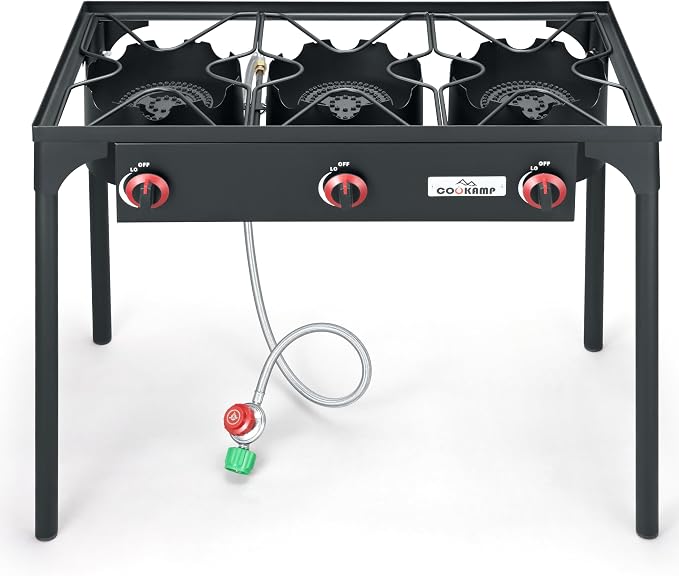 High Pressure Triple Propane Burner Outdoor Propane Camping Stove - Image 4