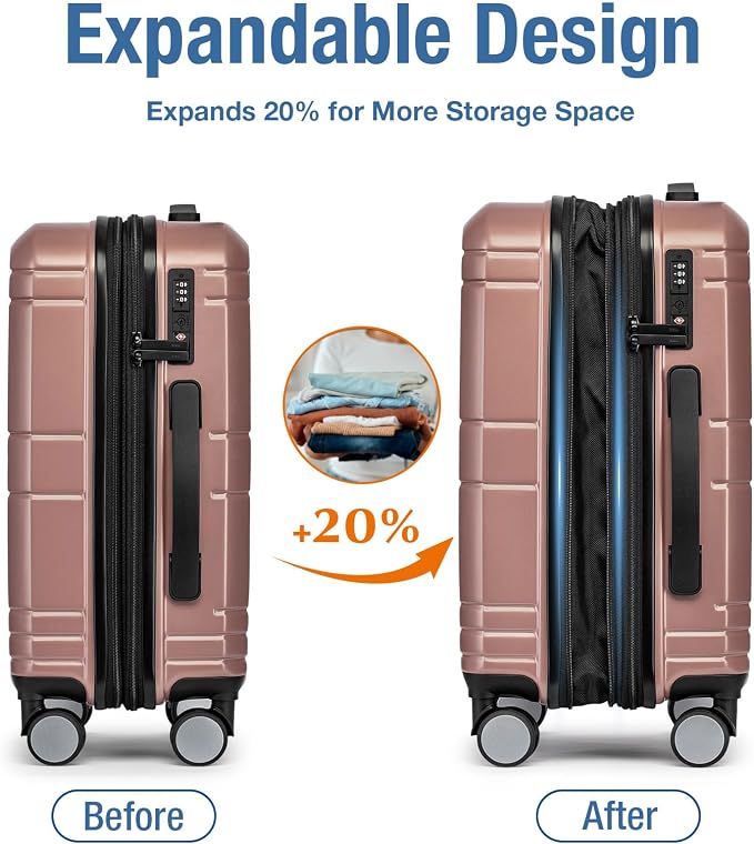 KYME Carry On Luggage 22x14x9 Airline Approved - Image 2