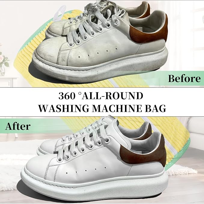 2Pcs Shoe Washing Machine Bag, Reusable Shoes Cleaning Bags - Image 7