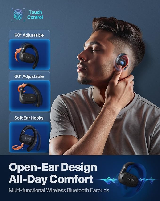 GO1 Real-time Phone Call Translaton Earbuds, 3-in-1 AI Translator Earbuds - Image 6