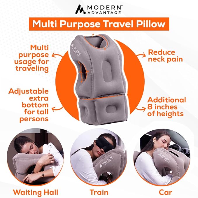 Modern Advantage Inflatable Travel Pillow - Image 5