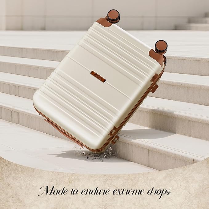 Luggage Sets with spinner wheels, PC+ABS Hard Shell Travel Luggage, Lightweight - Image 2