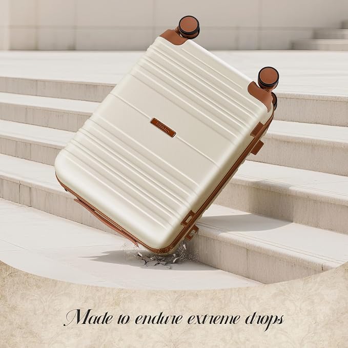 Luggage Sets with spinner wheels, PC+ABS Hard Shell Travel Luggage, Lightweight - Image 2