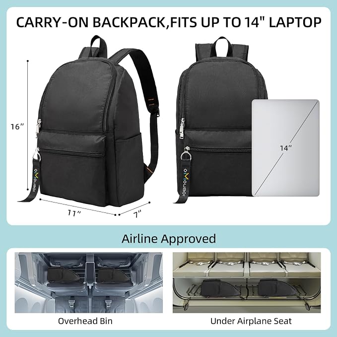 OMOUBOI Casual Daypacks Superbreak Backpack 14 inch Laptop Backpack - Image 4