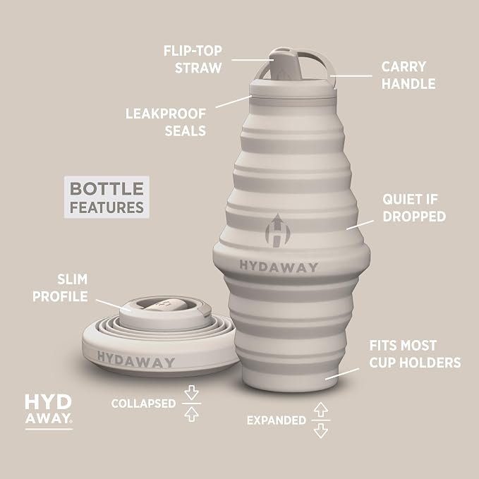 HYDAWAY 25oz Collapsible Water Bottle - Image 5