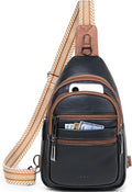 Sling Bag for Women Crossbody Fanny Pack Belt Bag Sling Purse Vegan Leather by Leresas