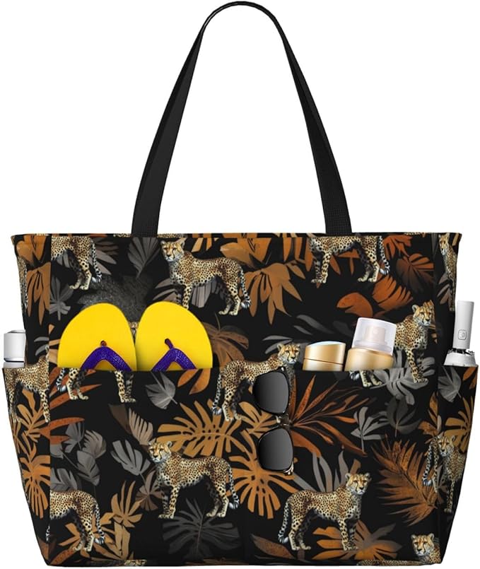 Beach Bag for Women Beach Tote Bag Waterproof Sandproof Large Bags by NLZI
