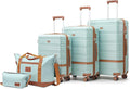 Luggage Sets 3 Piece with spinner wheels, PC+ABS Hard Shell Travel Luggage by Unknown