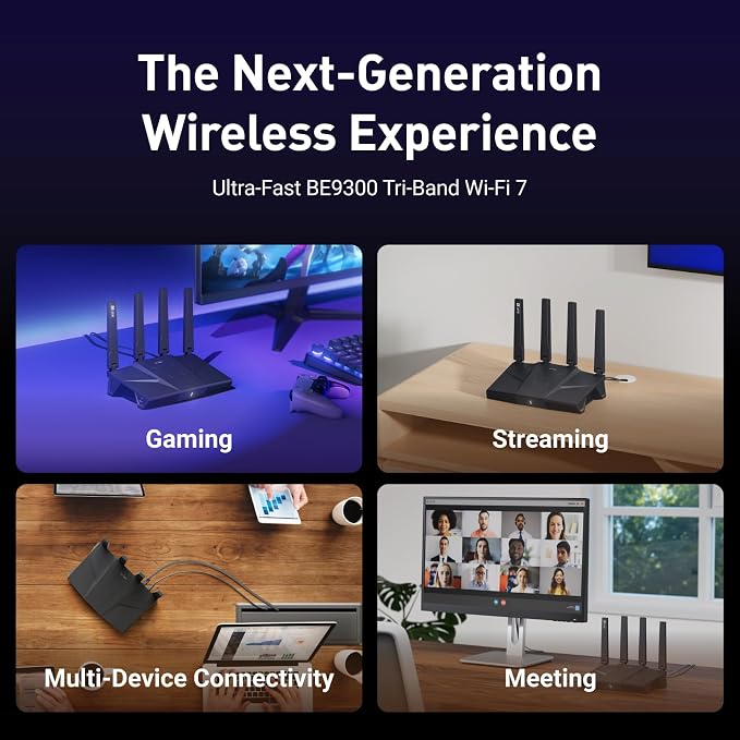 GL.iNet GL-BE9300 Tri-Band WiFi 7 Router, High-Speed 6GHz Gaming WiFi Router - Image 7