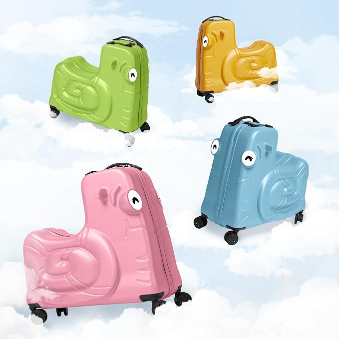 Kids Ride-on Luggage with Spinner Wheels Suitcase, Kid's Ride-On Suitcase Help - Image 6