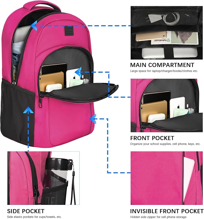 LARIPOP Extra Large Backpack, 17.3 Inch Business Laptop backpack - Image 3